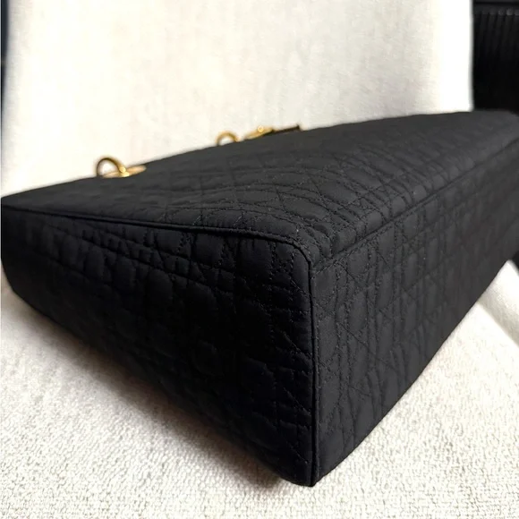 Authentic Christian Dior Lady Dior bag gold charms - Picture 10 of 16